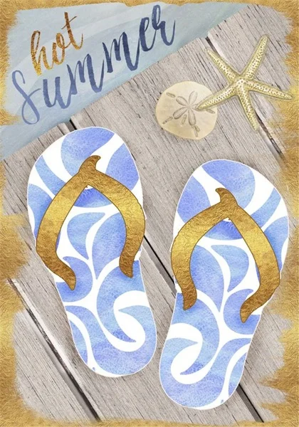 

Vintge Hot Summer Wear Flip Flop to the Beach Metal Tin Sign 8x12 Inch Retro Home Bar Pub Kitchen Outdoor Shop Wall Decor New