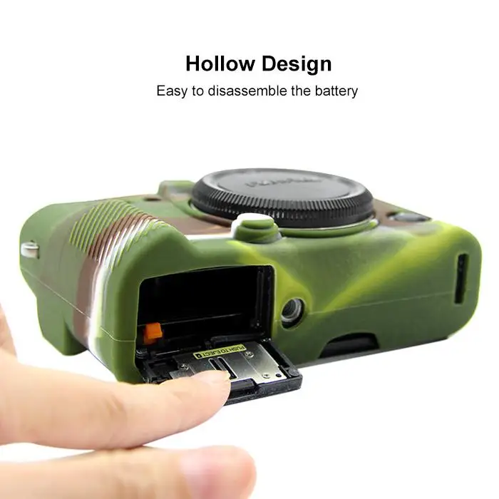 Чехол для FUJIFILM X-T20 X-T10 мягкий силиконовый чехол телефона камуфляжной желтой