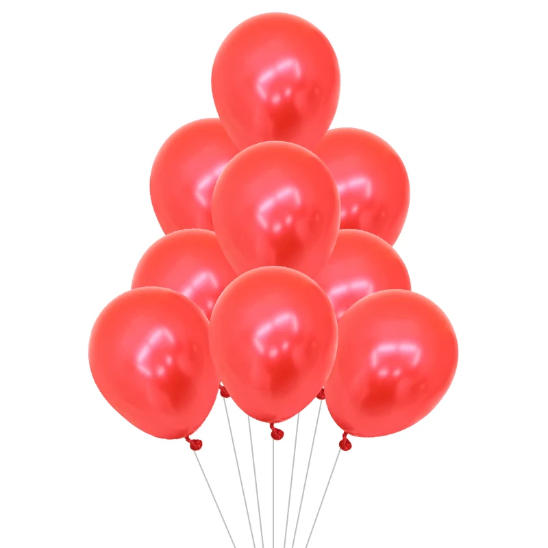 20pcs red 20 шт./лот, красные, черные латексные шары, 5 шт., 18 дюймов, красный воздушный шар из фольги в форме сердца для свадьбы, Дня Святого Валентина, дня рождения, украшения - Цвет: 20pcs red