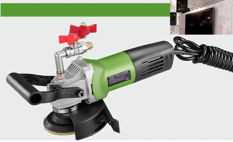 Электрический полировщик мокрого камня мрамор полировальная машина для воды