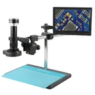 Промышленный видеомикроскоп 1080P MINI Type-c HDMI USB, камера 120X 180X 300X, электронное увеличительное стекло для пайки телефонов, печатных плат