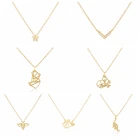 Колье женское из серебра 925 пробы, V-образное, с фианитами