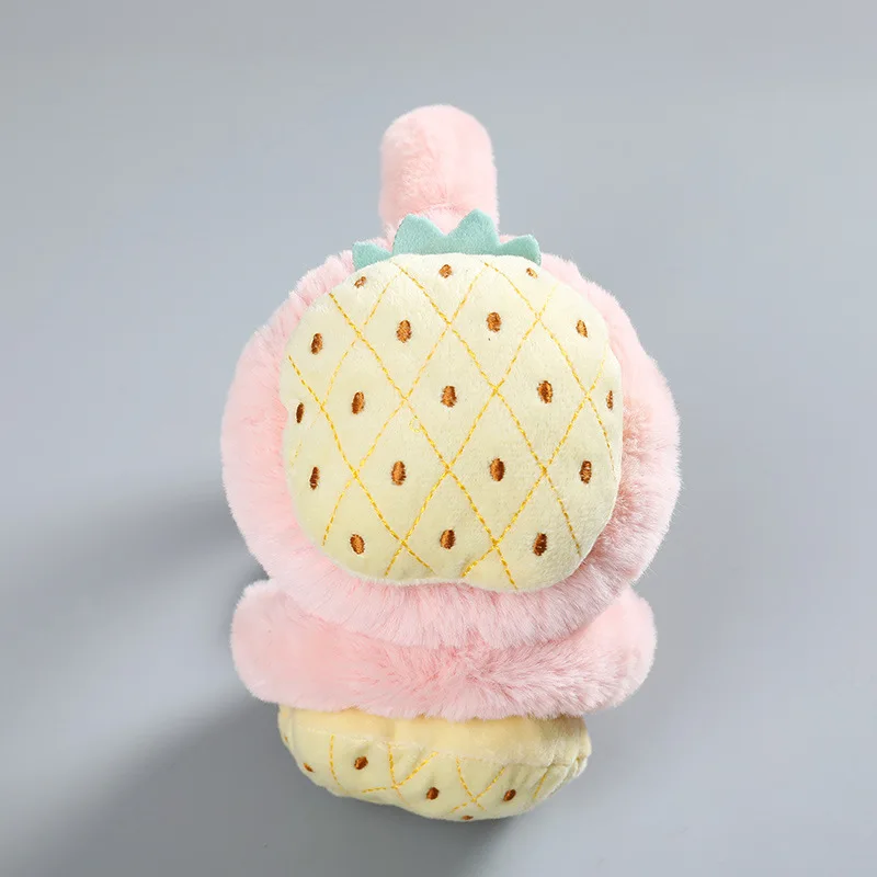

New Boys And Girls Winter Warm Lovely Cute Rabbit Fur Cartoon Plush Children Earmuffs Thicken Cover Ears Kids Ear Muffs Headband