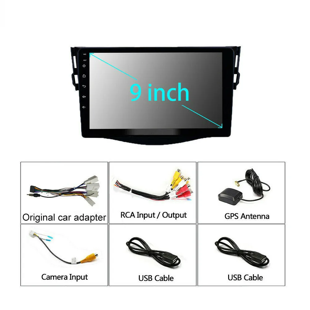 Автомобильный мультимедийный плеер стерео-система на Android 9 1 с &quotэкраном GPS Wi-Fi MP5