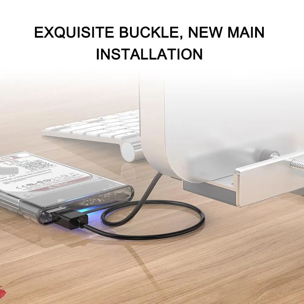 Алюминиевый 4 портовый USB концентратор MH4PU 3 0 с клипсой для рабочего стола кабелем