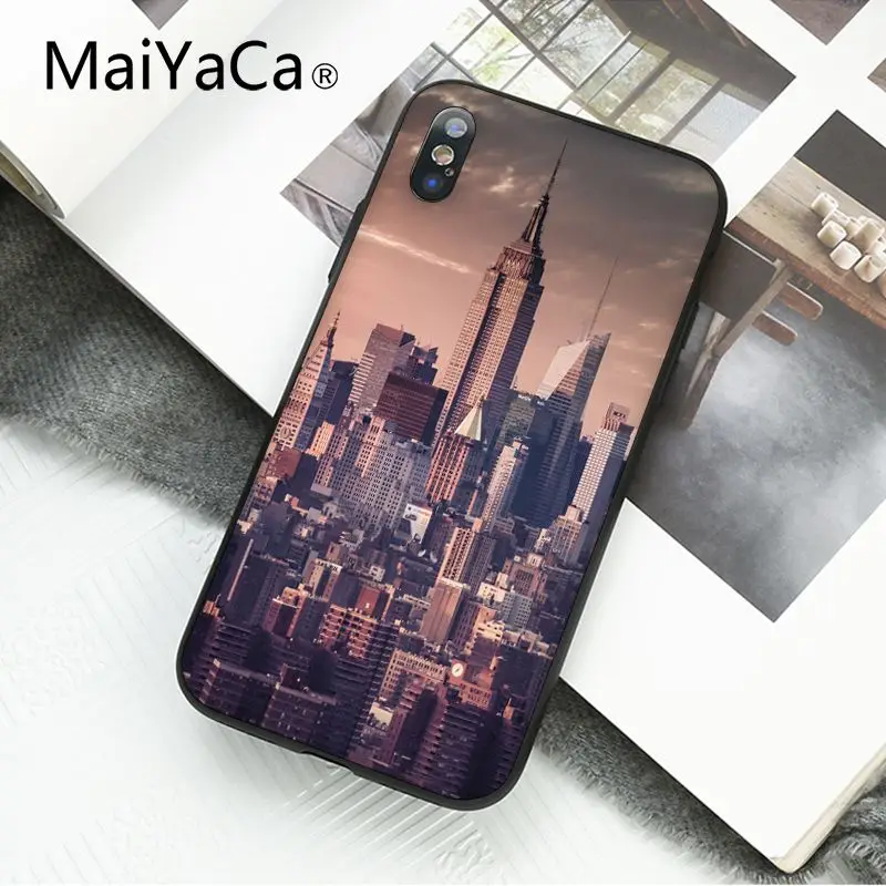 A10 MaiYaCa Нью-Йорк Таймс Сквер такси чехол для телефона для iphone 11 Pro 11Pro Max 8 7 6 6S Plus X XS MAX 5 5S SE XR - Цвет: A10