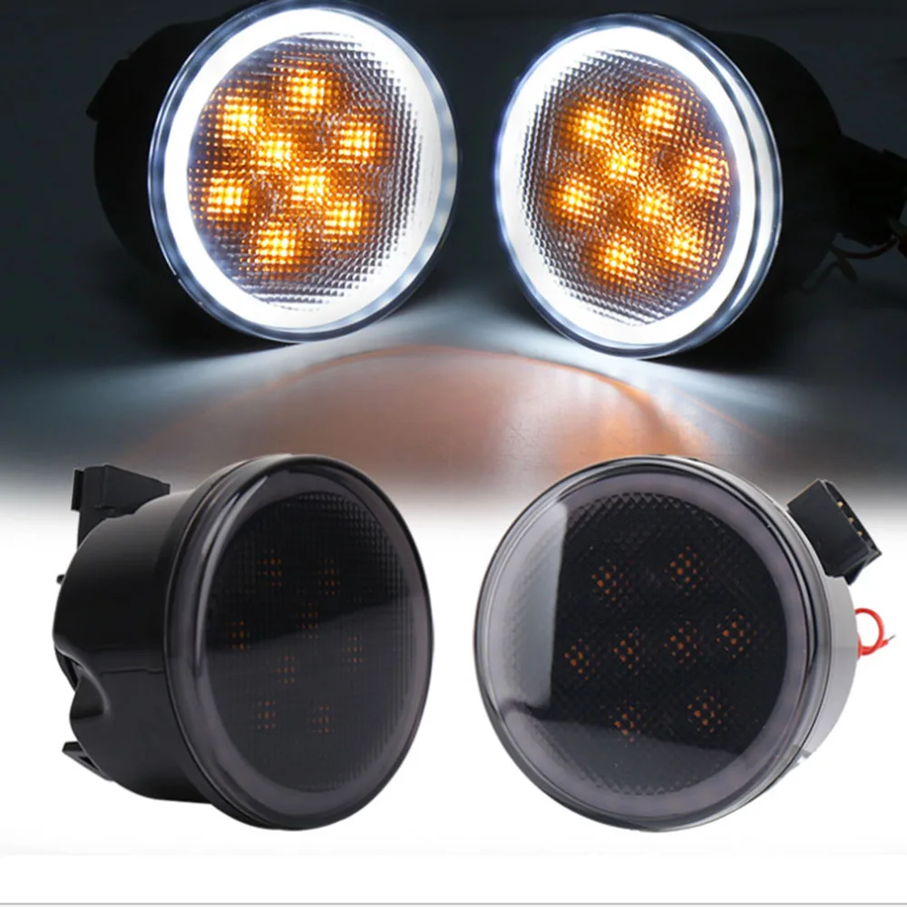 2 шт. передний указатель поворота светильник крыло боковой комбо объектив для Jeep
