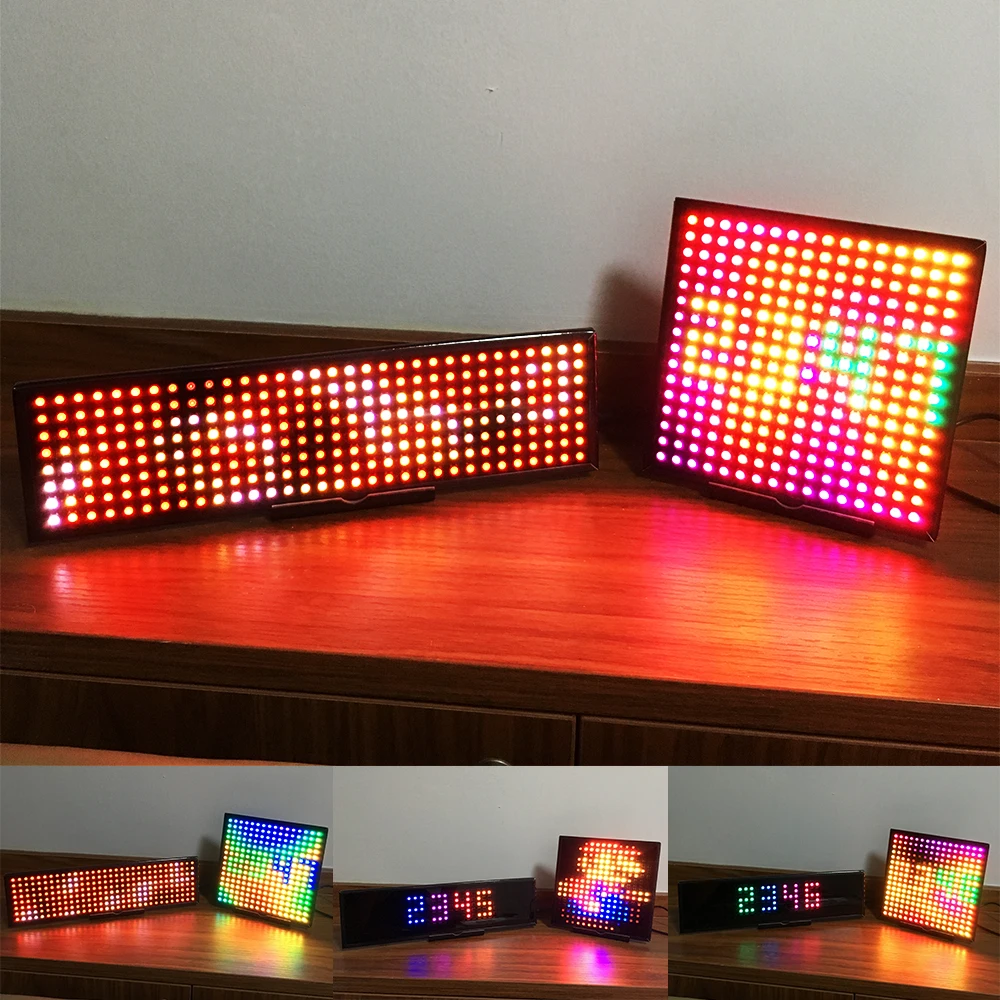 Гироскопическая матрица с Wi-Fi адресом GyverMatrix на управлении NodeMCU WS2812B гибкая панель
