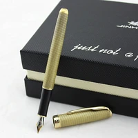 jinhao 601 metal fountain pen for calligraphy writing business gift stationery ink pen free shipping