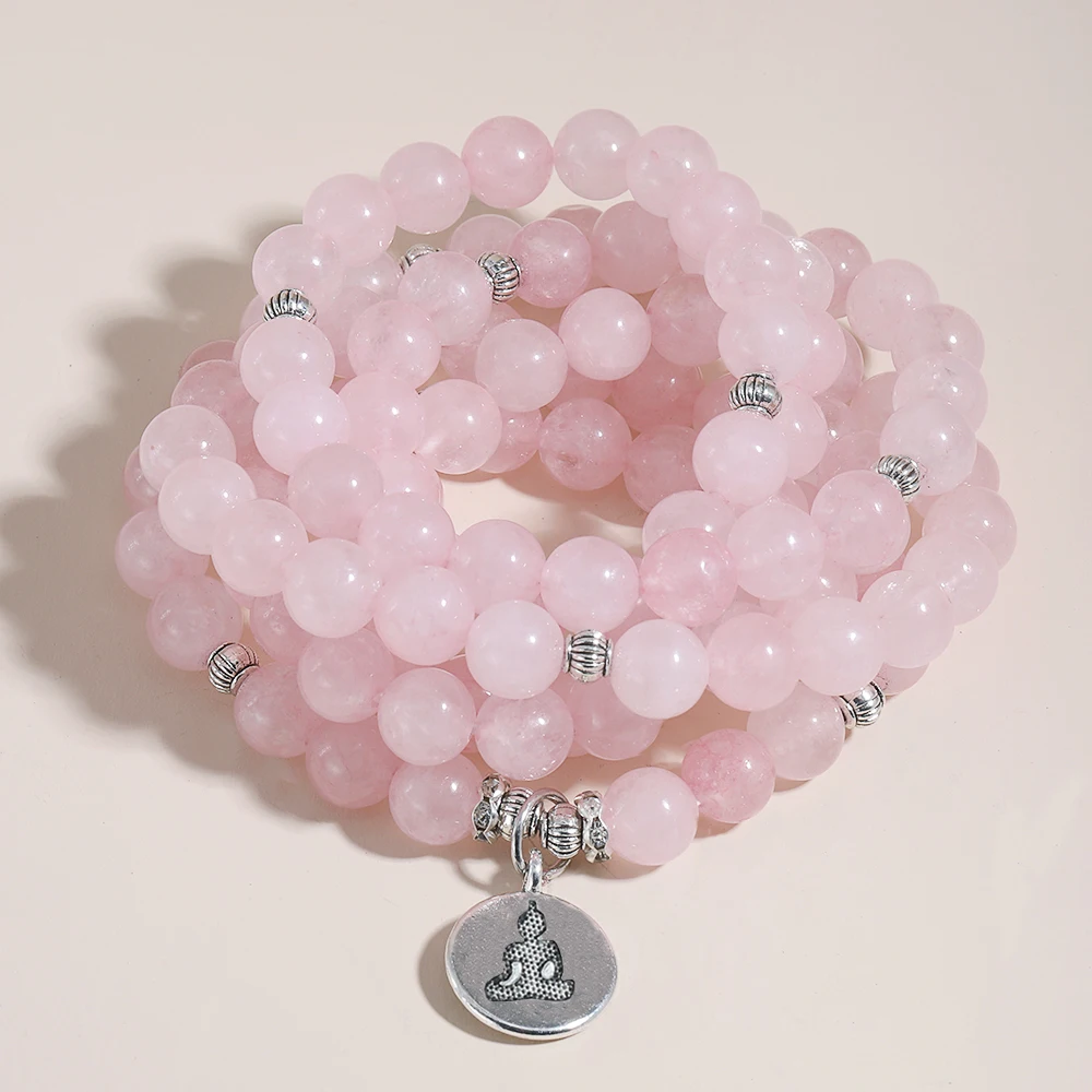 Женский браслет с бусинами из натурального камня | Украшения и аксессуары