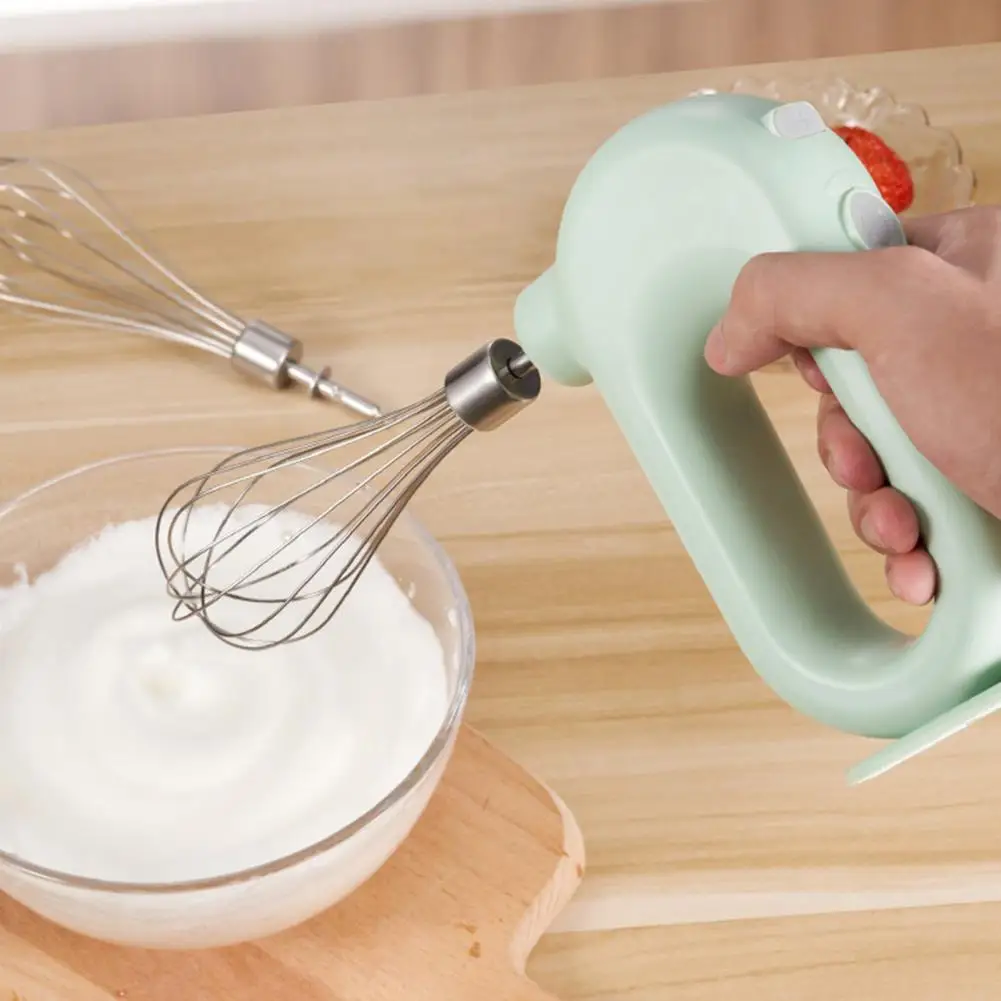 

1 Set Egg Mixer Eco-friendly High Speed Plastic Handheld Electric Food Blender for Home