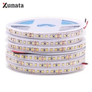 5 м 20 м 12 В 24 В 2835 Светодиодная светильник 120 светодиодовм Светодиодная лента водонепроницаемая гибкая светодиодная лента стабильный светодиодный светильник теплый белый