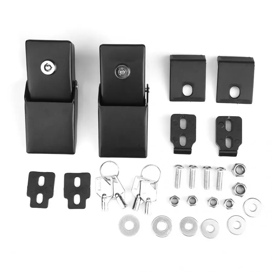 Комплект защелки с защитой от кражи для Jeep Wrangler JK 2007 2008 2009 2010 2011 2012 2013 2014 2017|Замки и