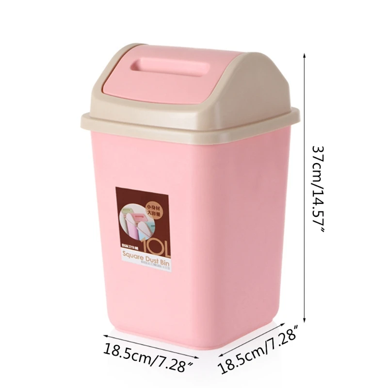 X7AB домашняя кухонная мусорная корзина с крышкой пластиковая корзина|Мусорные