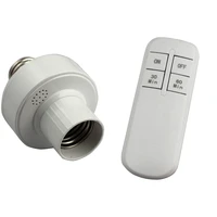 e27 220v screw wireless remote control light lamp bulb holder switch socket kit
