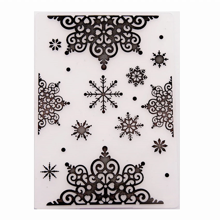 Снег гипюр бумажной папки для тиснения Пластик Скрапбукинг DIY шаблон Fondant