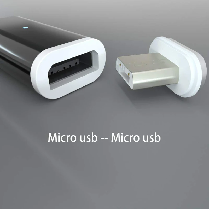 CANDYEIC Micro USB C Magnetic Adapter For Sumsung Huawei USB Cable, Magnetic Charger For iPhone Redmi LG Moto Xiaomi Charging