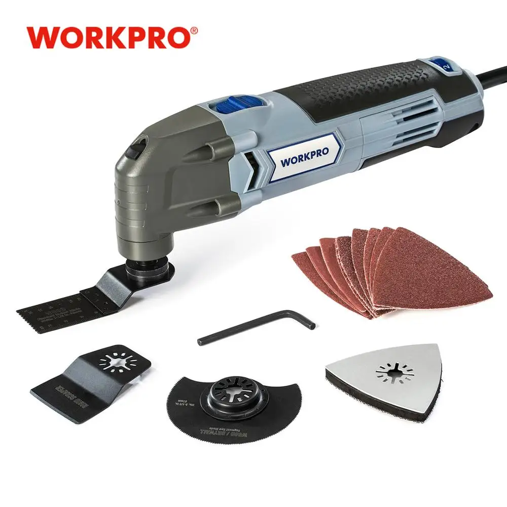 WORKPRO Осциллирующий Инструмент, 220 В, электрическая триммерная пила для деревообработки, 300 Вт, Электрический домашний триммер, многофункциональный инструмент