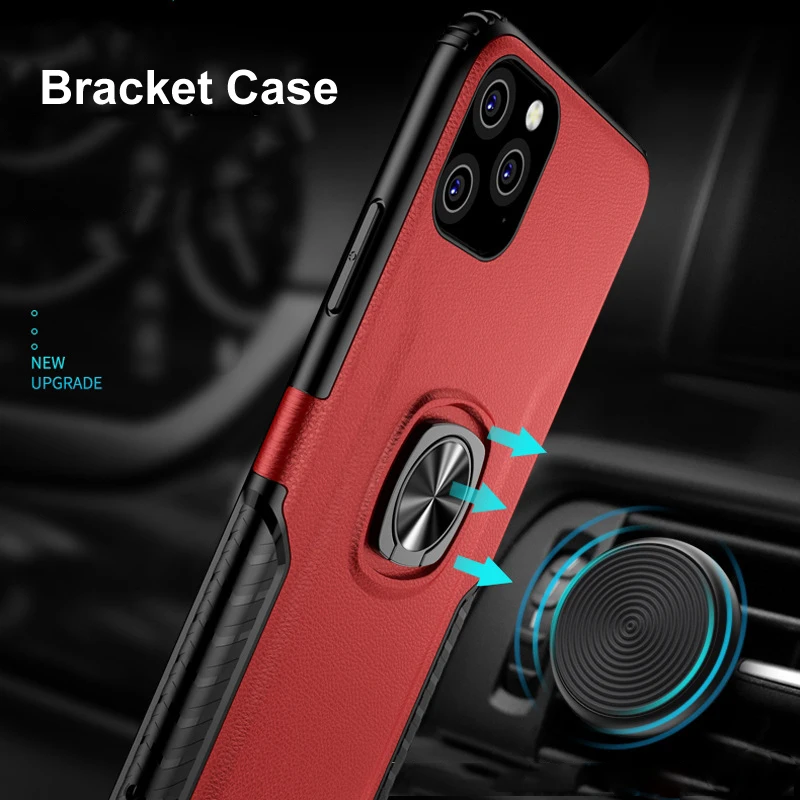 Чехлы с невидимым кронштейном для iPhone 11 Pro Max XS XR 8 7 6 6S Plus чехол кольцом на палец