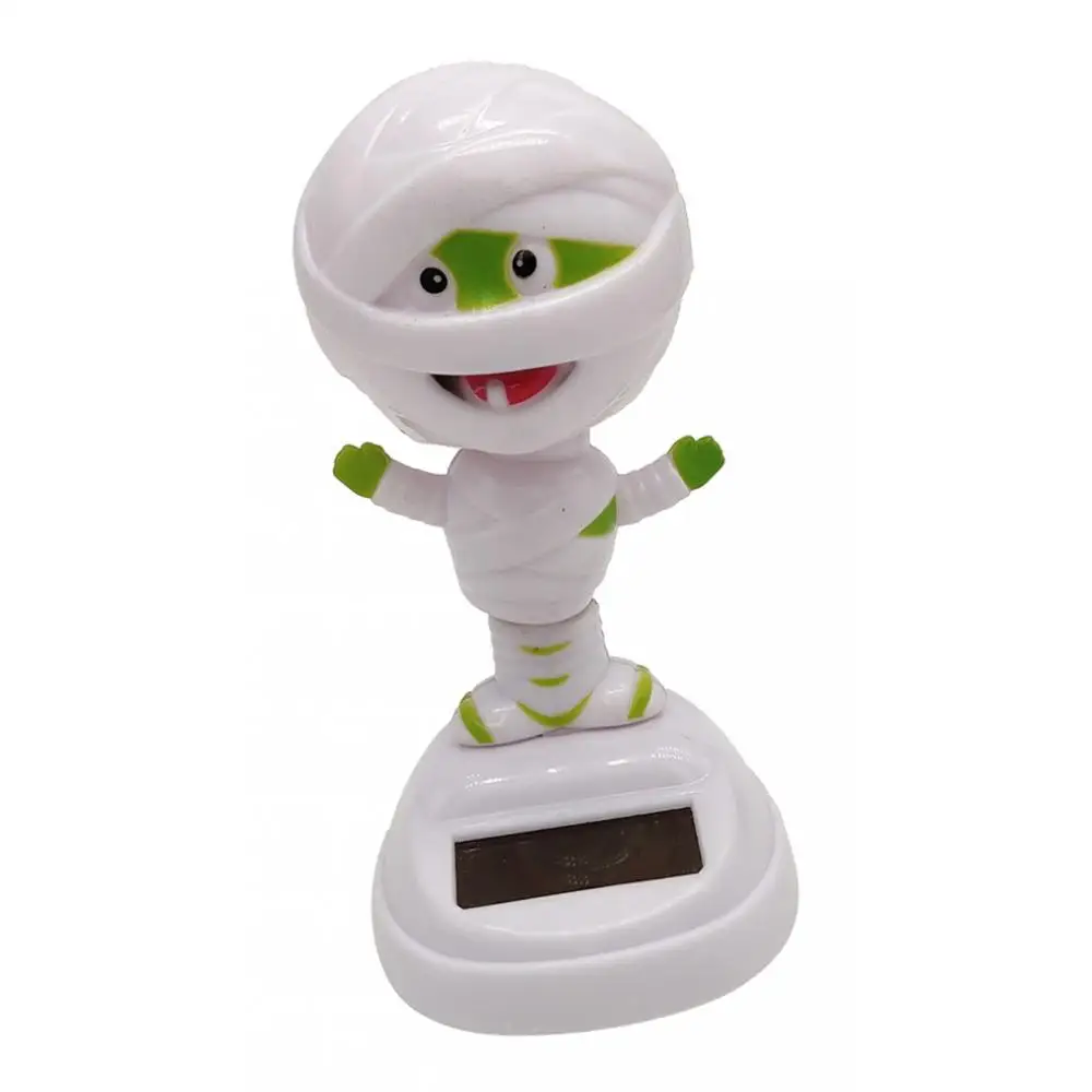 

MagiDeal Solar Power Toy Shaking Head Cute Mummy Car Dashboard Ornaments