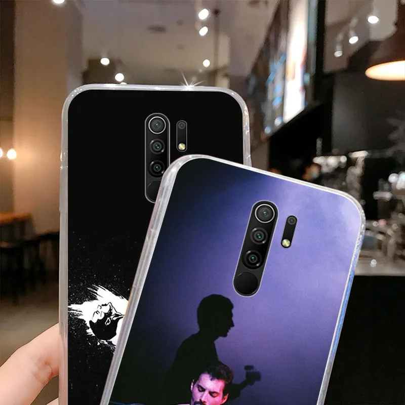 freddie mercury queen band soft phone case for xiaomi redmi note 10 9 pro max 9t 9a 9c 8t 7a 9s 8 7 k40 k20 k30 mi poco x3 cover free global shipping