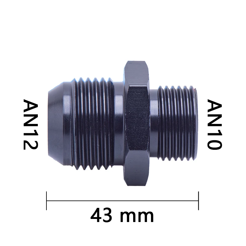 Алюминиевый Масляный шланг прямой фитинг адаптер шланга от an6 до an8 AN10 9 мм AN12 AN6