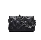 Новые однотонные из искусственной кожи через плечо сумки 2021 дизайнерской цепью сумка через плечо женская сумка на плечо сумка-мессенджер