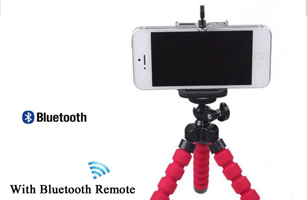 Roreta гибкий губчатый штатив Осьминог для iPhone Bluetooth дистанционный затвор мини кронштейн Настольный Штатив Держатель телефона Подставка