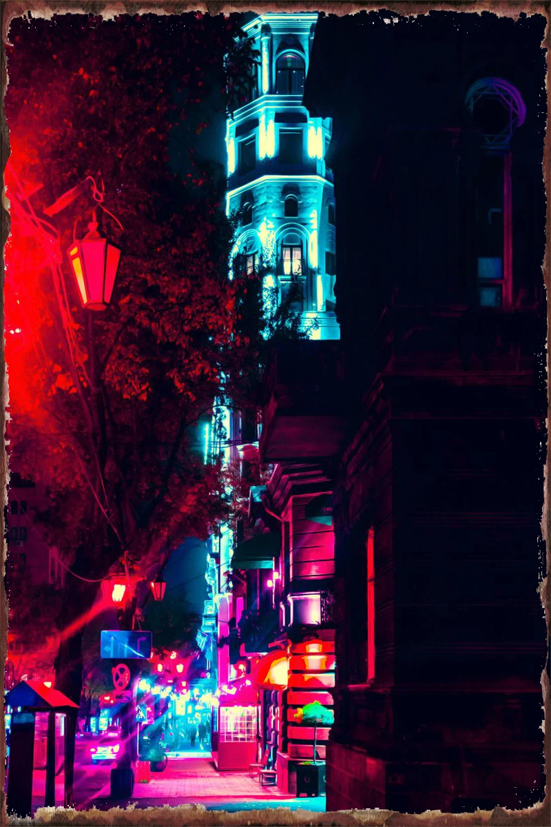 Неоновый в Армении Ретро винтажный металлический знак Оловянная вывеска