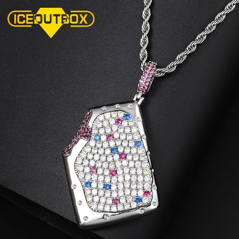 Новинка красивые Топы в стиле хип хопа с украшениями подвеска мороженое ожерелье