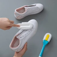 multifunction shoe brush cleaner 3 ways to clean for suede nubuck boot leather shoes cleaning brushes leather sneakers care