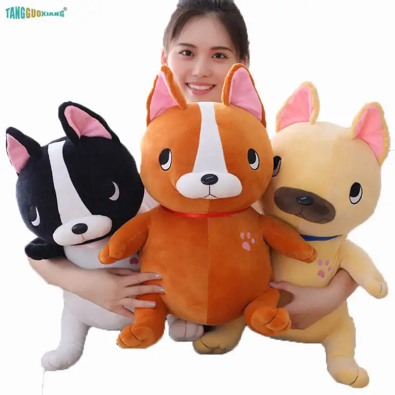 Мягкая Плюшевая Кукла-животное 35-65 см французский бульдог плюшевые игрушки