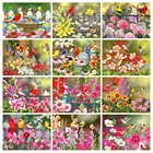 Алмазная 5D картина сделай сам, мозаика с розами, птицами, цветами, полная выкладка, квадратнаякруглая вышивка, наборы для вышивки крестиком, домашний декор, художественный подарок картины на стену декордекор