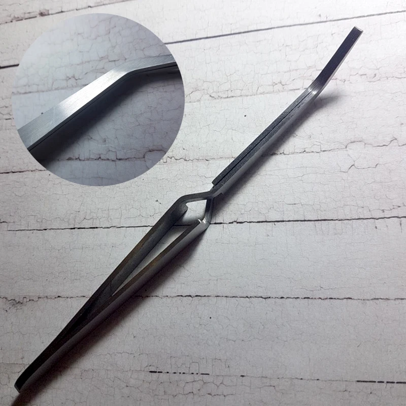 

1pcs Stainless Steel Cross Action Tweezers Multifunctional Shaping Tweezer for Nail Styling Clip Manicure Curve Nipper Nail Tool