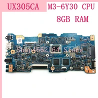 ux305ca with sr2en m3 6y30 cpu 8g ram mainboard for asus ux305 ux305c ux305ca laptop motherboard 100 tested working