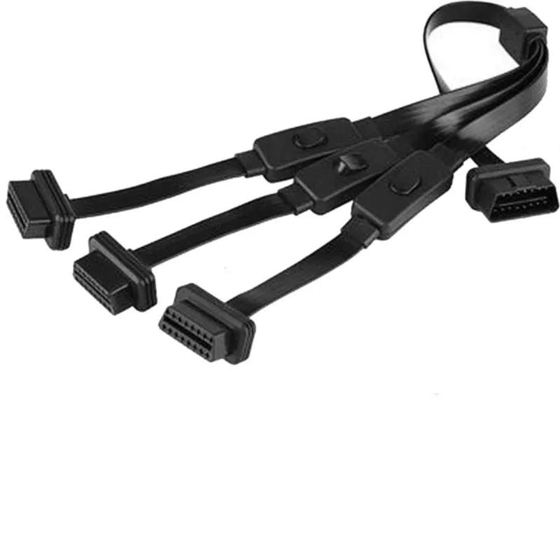 2019 новые Elm327 Obd 16 Pin Obd2 Obdii автомобиля Удлинительный кабель с адаптером селфи стик