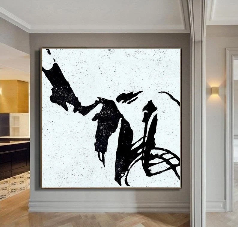 

Handmade Abstract Painting Canvas Art Wall Painting Gold Leaf Large Wall Art Oversize Gold Texture Painting Modern Home Decor