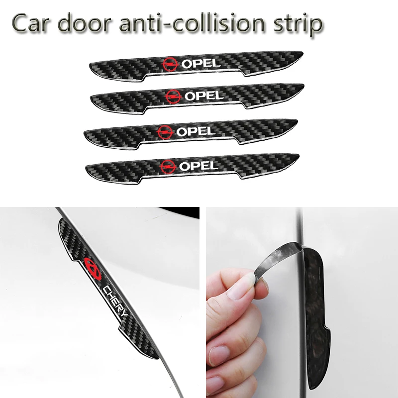 

4 pcs car door anti-scratch collision protection stickers For Tesla model 3 model X Y style Roadster Car Accessories