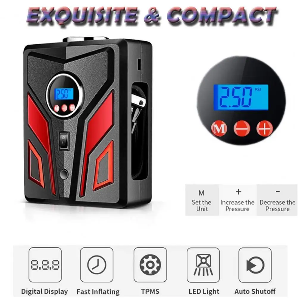 

Useful Air Compressor Portable Stable Car Portable Tyre Inflator Air Pump Car Air Pump