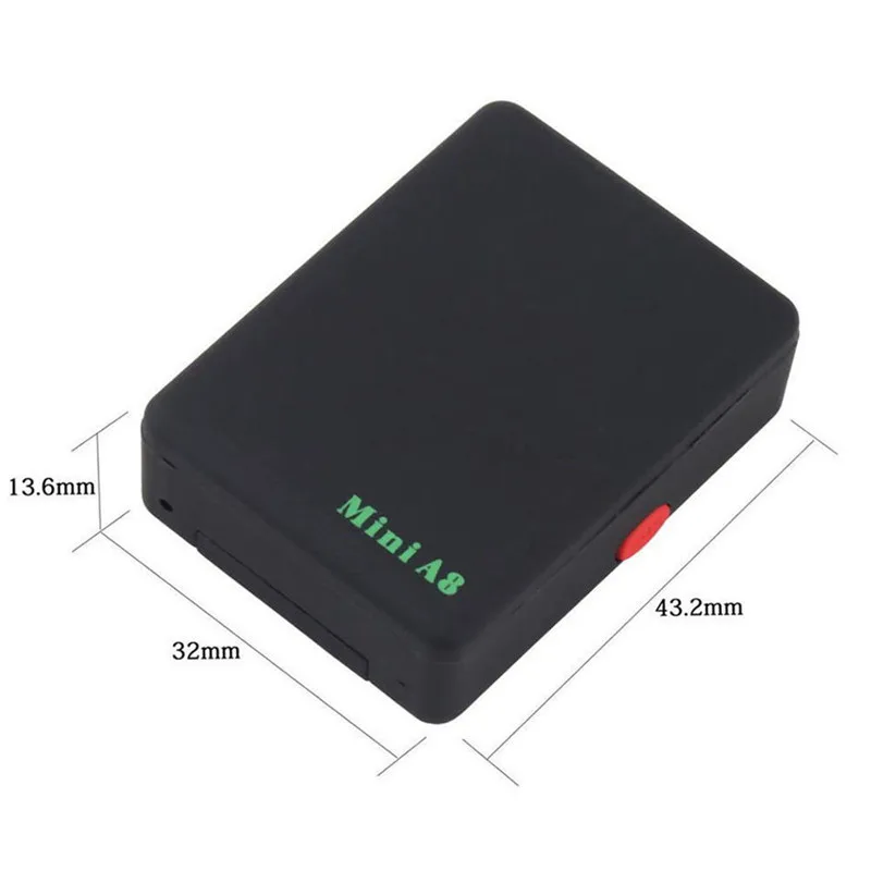 Мини A8 GSM GPRS трекер с кнопкой SOS для автомобилей детей домашних животных LBS