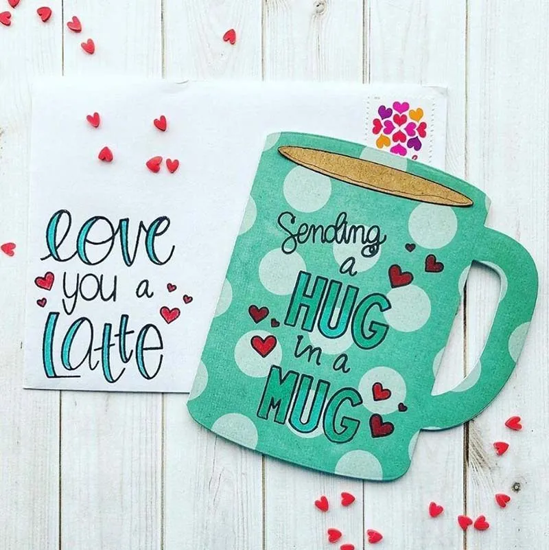 Большой Чай чашки металлический Трафаретный вырубной штамп для форма