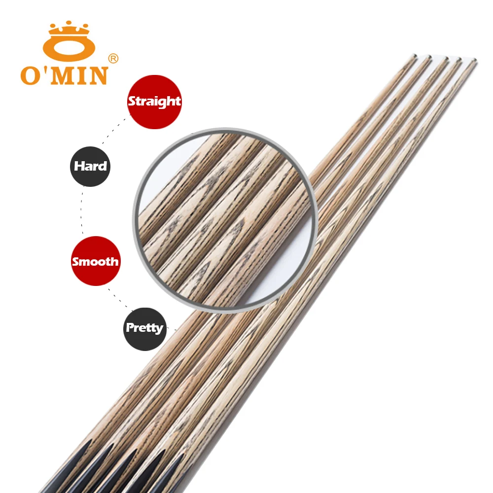 New O'MIN STAR CUT 3/4 Snooker Cues10mm наконечник зольный вал хорошая прочность набор
