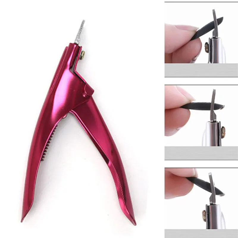 5'' Art Edge Cutter Gel UV Acrylic Nail Clipper Fake Trimmer Tip Manicure Tool Scissor artificial Pedicure Rose