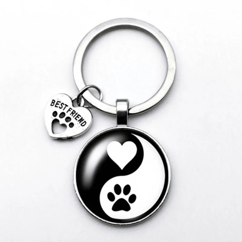 Very Cute Naughty Cat Keychain, I Love My Dog Keychain, Holiday Gift For Fashionable Friends images - 6