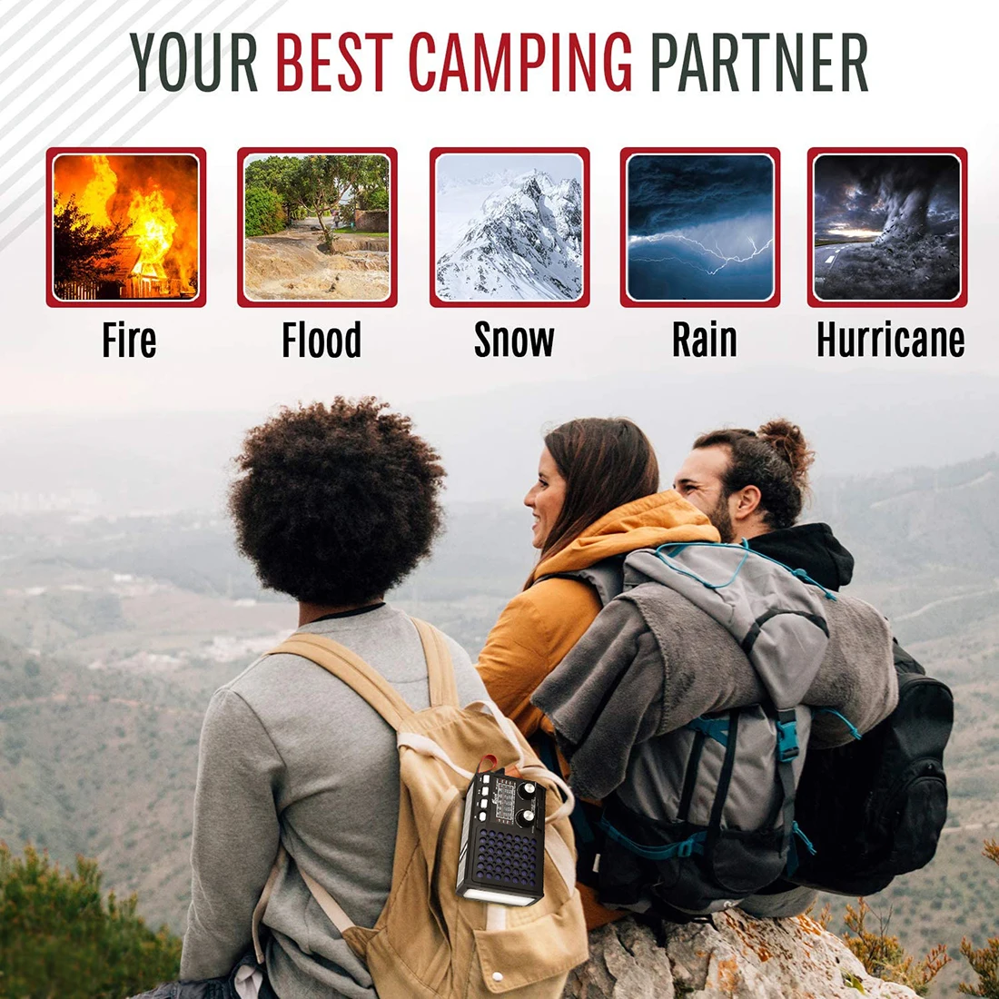 2021 Newest Emergency Radio Rechargeable Portable FM AM SW1-4 with Bluetooth Speaker USB disk or TF Card MP3 Music Player | Электроника