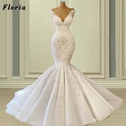 Платье невесты из Саудовской Аравии, женское кружевное платье-русалка, 2021, свадебное платье для мусульман