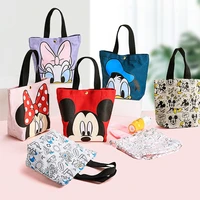 disney mickey portable lunch bag office worker rice bag cartoon student fashion insulation meal bag storage bag tuition bag