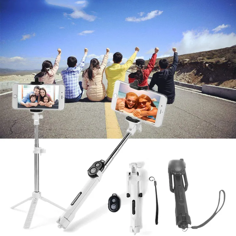 Селфи палка штатив тренога контроллер Bluetooth для телефона расширяемое быстрое