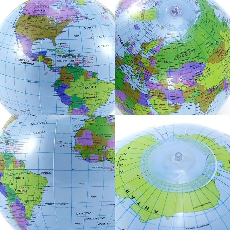 10 шт. надувной глобус World Earth карта океана мяч география обучающая игра пляжный из