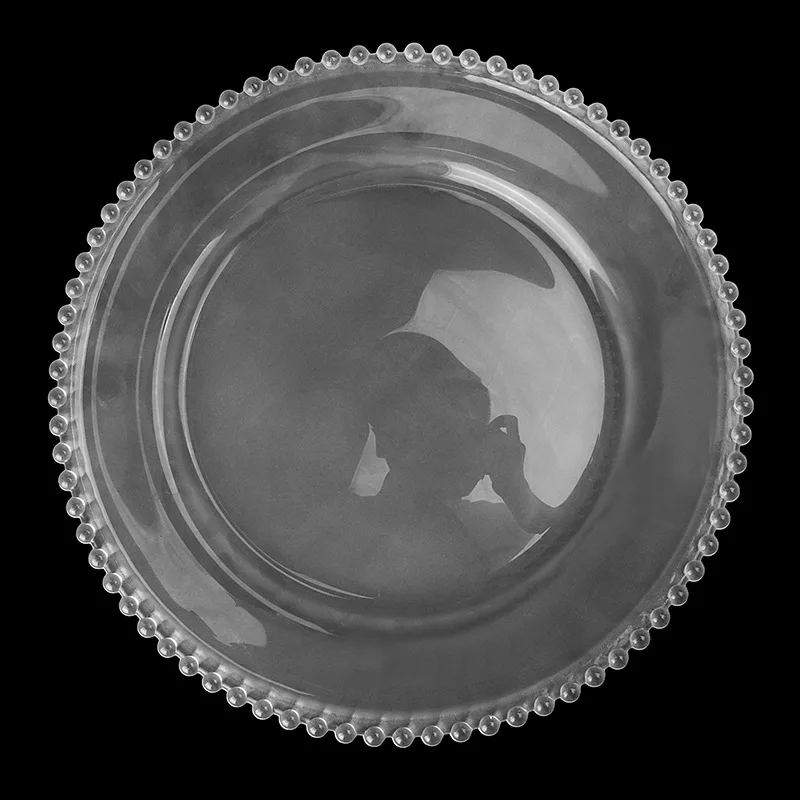 12 шт. креативные жемчужные стеклянные тарелки для фруктов Европейская Подушка